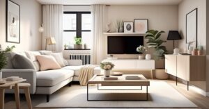 Bardzo mały salon w bloku: 10 inspiracji i pomysłów na aranżację!